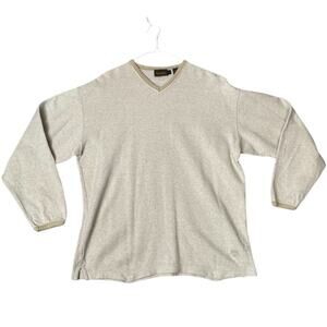 Timberland Weathergear Men's V-Neck  Beige Size L Pullover